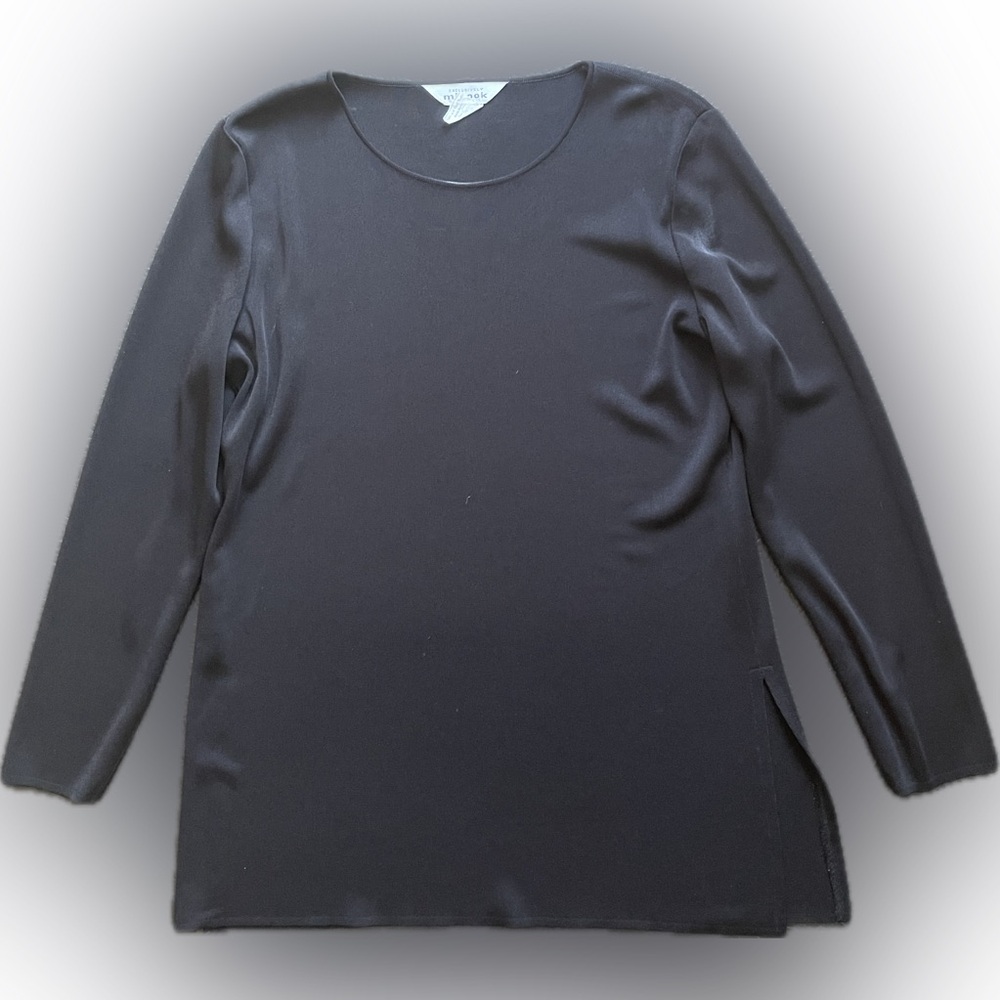 Misook Black Knit Top